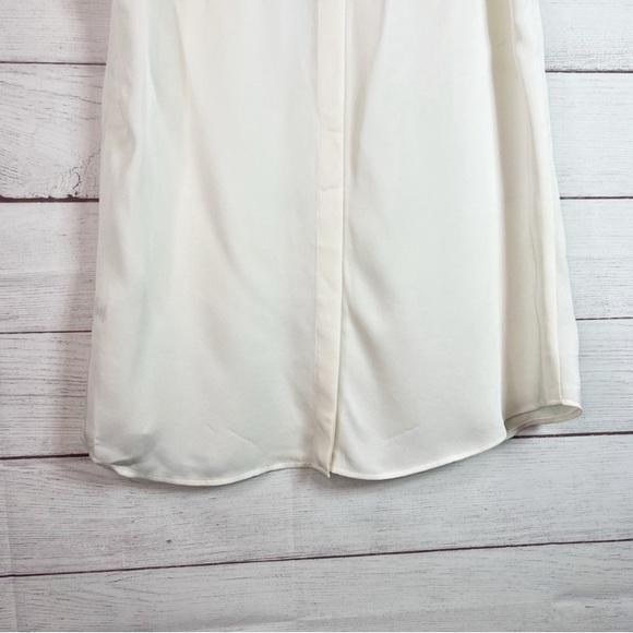 Cream Silk Theory Blouse Medium - Picture 9 of 10